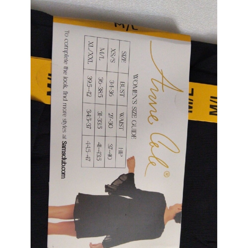 Anne Cole Black Women's Swim Cover-Up NEW SIZE M/L - Picture 4 of 5